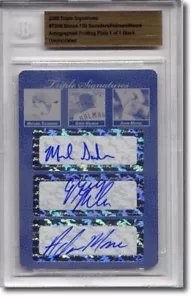Michael SAUNDERS * Greg Halman * Adam Moore Autograph Rookie Auto Plate BGS 1/1 - Picture 1 of 1