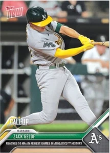 Zack Gelof - 2023 MLB TOPPS NOW 759 Reaches 10 Home Runs - Picture 1 of 2