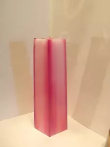 Japanese Cherry Bloosom scent, Diamond Candle, 12" tall x 4 1/2 " x 2 1/2" - Picture 1 of 3
