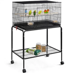 Wide Bird Cage Flight Cage w/ Rolling Stand for Parrot/Budgie/Parakeet/lovebird - Picture 1 of 12