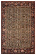 Antique Persian Farahan Rug 4.3' x 6.4' 1860s - Handmade Oriental Carpet, 1B106