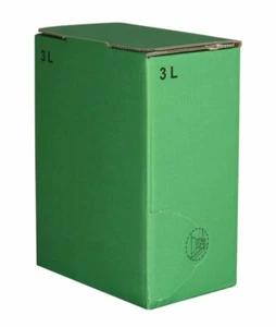 50Stück 3 Liter Bag in Box Karton in grün (1,40€/1Stk) - Bild 1 von 1