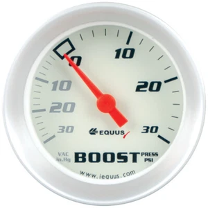 2" Vacuum/Boost Gauge 30 in HG/30 psi - Equus Racing Analog Gauge - Picture 1 of 1