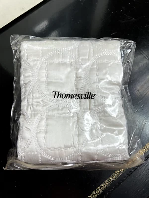 New Thomasville Queen 100% Silk Quilted Sham White - Free Shipping! - Image 1 of 4