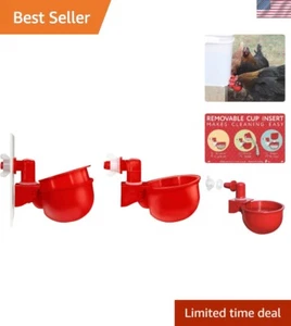 2er-Pack DIY Tränke Kit mit Auto-Fill Cups & Bonus - Perfekt für alle Geflügel! - Bild 1 von 8