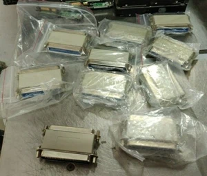 10x 50-Pin Male to 50-Pin Female Active SCSI Terminators - NEW! - Picture 1 of 3