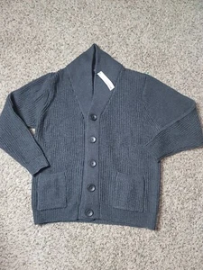VOBOOM Men's Knitwear Button Down Shawl Collar Cardigan Sweater Size XL - Picture 1 of 10