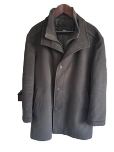 Hugo Boss cashmere wool mens overcoat  with fully padded lining - Picture 1 of 12
