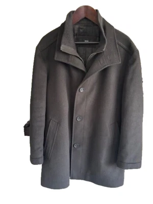 Hugo Boss cashmere wool mens overcoat  with fully padded lining - Image 1 of 4