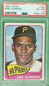 1965 Topps Roberto Bob Clemente #160 PSA 6 EX-MT FRESHLY GRADED QR CODE PIRATES - Picture 1 of 3