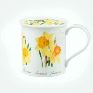 Dunoon Mugs Bute Spring Flowers Daffodil Fine Bone China Mugs - Picture 1 of 2