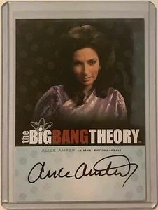 Alice Amter Cryptozoic CBS Big Bang Theory Season 3 & 4 Autograph Auto Card A13 - Picture 1 of 2