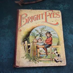Antique 1898 Bright Eyes Annual Young Folk Illustrated Children's Hardback Book - Bild 1 von 9