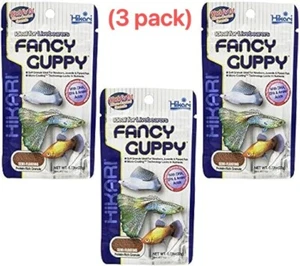 Hikari Usa Tropical Fancy Guppy Granule Fish Food For Pet Health 0.77oz (3 Pack) - Picture 1 of 2