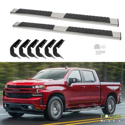 Fit For Dodge Ram 1500 Quad Cab 2019-2023 Running Boards Nerf Bars Side Step 6" - Image 1 of 4