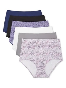 Warners Blissful Benefits Brief Pantie 6 Pack Style RS9046W Size Large 7 NWT - Picture 1 of 10