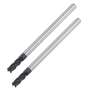 2pcs 3mm Dia 4mm Shank HRC45 Carbide AlTiN Coated 4 Flute Square End Mill - Picture 1 of 7
