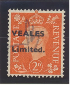 Great Britain Stamp Scott #238, Used, Commercial Overprint, "YEALES Limited." - Picture 1 of 1