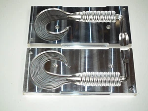 Saltwater Grub -3 8" mold CNC Aluminum USA 3RD Halibut - Picture 1 of 5