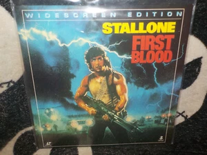 Rambo First Blood Widescreen Laserdisc LD Sylvester Stallone Free Ship $50 - Bild 1 von 2