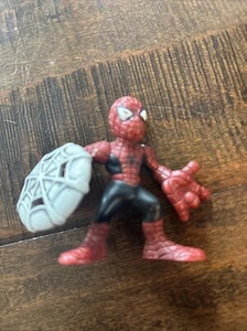 Marvel Super Hero Squad Spider-Man Rojo Negro con Figura Escudo Web 2009 - Imagen 1 de 3