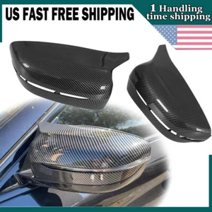 Carbon ABS Side Wing Mirror Cover Caps For 2017-2021 BMW G30 G20 G11 G12 M Style - Bild 1 von 11
