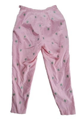 Brooks Brothers 346 Pantalón Mujer Rosa Con Tortugas Talla 10 (27X25) #3076 Foto 1 de 4