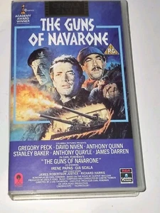 The Guns of Navarone VHS Video Tape - Gregory Peck/ David Niven / Anthony Quinn - Picture 1 of 3