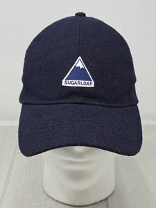 Vintage American Needle Sugarloaf Navy Wool 'leather' Strap Hat - Picture 1 of 8