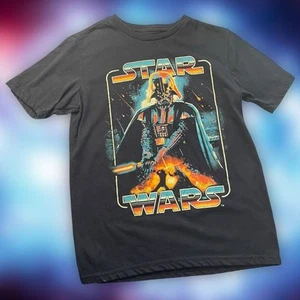 Star Wars Mad Engine Darth Vader Retro Graphic T-Shirt Youth Large 10/12 Unisex - Picture 1 of 9