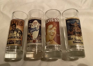 Elvis Presley Shot Glass Shooters Set of 4-4 In Tall - Picture 1 of 3