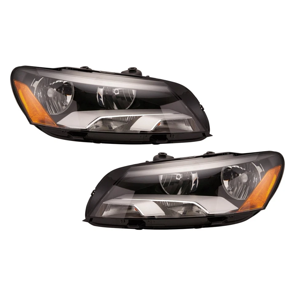 For Volkswagen Passat 12-15 Headlight Set Driver & Passenger Side Replacement Foto 1 de 1