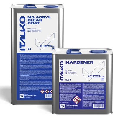 2K MS Klarlack 2:1 Hochglänzend 5L für Autolack mit Härter 2,5L Set 7,5 Liter - Bild 1 von 3