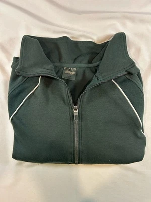 Sudadera Pullover Danskin Cuarto Cremallera Verde M/M Manga Larga Pulgar Foto 1 de 4