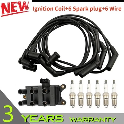 Ignition Coil+6 Spark plug+6 Wire FD498 For Ford F150 E150 Taurus Mazda Mercury - Image 1 of 4