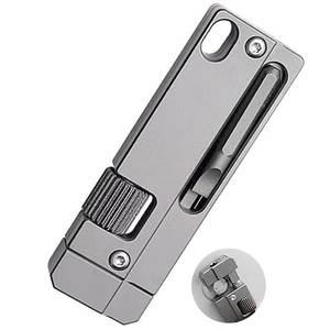Titanium Keychain Wrench – Mini EDC Adjustable Spanner with Screwdriver, Pock... - Picture 1 of 8