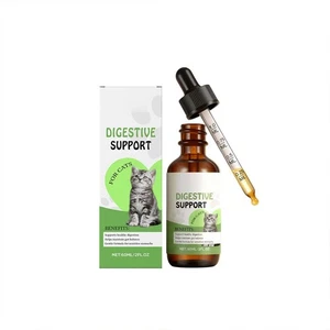 Cat Digestive Support Drops Herbal Liquid Cat Digestive Supplement 60ml - Bild 1 von 17