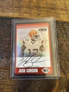 2024 Onyx Authenticated Josh Gordon Auto/99 - Picture 1 of 2