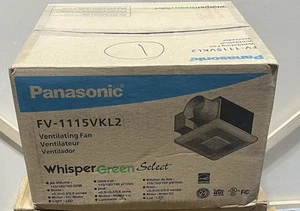 Panasonic Whisper Green Select 110/130/150 CFM Abluftventilator/LED-Licht FV-1115VKL2 - Bild 1 von 2