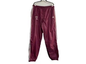 Pantalones deportivos de nailon Adidas vintage Y2K para hombre XL Ossining tenis Swooshy forrados DEFECTOS - Imagen 1 de 13