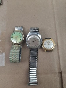 Lot Of 3 Timex Electric Watches Untested - Picture 1 of 5