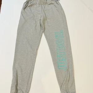 Nike Just Do It Spell Out Hose Dri Fit Jogginghose Grau Blau Damen Große XS - Bild 1 von 9