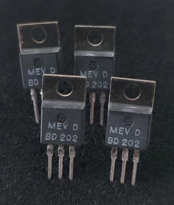 4 transistors BD202 PNP Si - MEV - Picture 1 of 1