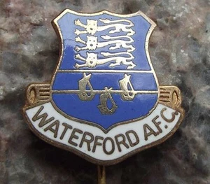 Vintage Waterford AFC United Athletic Club Irish Lions Ships Football Pin Badge - Picture 1 of 3