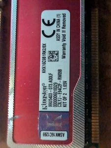Kingston HyperX Red 16GB (4x4GB) DDR3 RAM Kit - PC3 Desktop Memory 4 DIMM kit - Picture 1 of 5