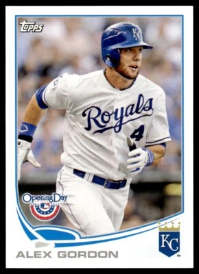 2013 Topps Opening Day #193 Alex Gordon - Kansas City Royals - Image 1 of 2