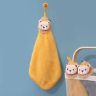 Cute Coral Fleece Hand Towel Soft Super Absorbent Quick Dry For Kitchen Bathroom