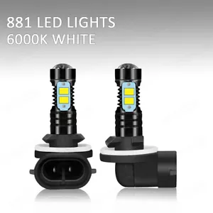For Pontiac Grand Prix 2004-2007 2008 Combo 2X 881 LED Fog Lights Bulbs White - Picture 1 of 13