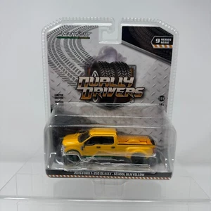 GREENLIGHT 1:64 2019 Ford F-350 Dually Drivers Truck School Bus Yellow CHASE - Picture 1 of 9