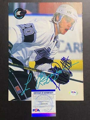Luc Robitaille LA Kings Signed Autograph Magazine Page Photo PSA DNA *76 - Image 1 of 3